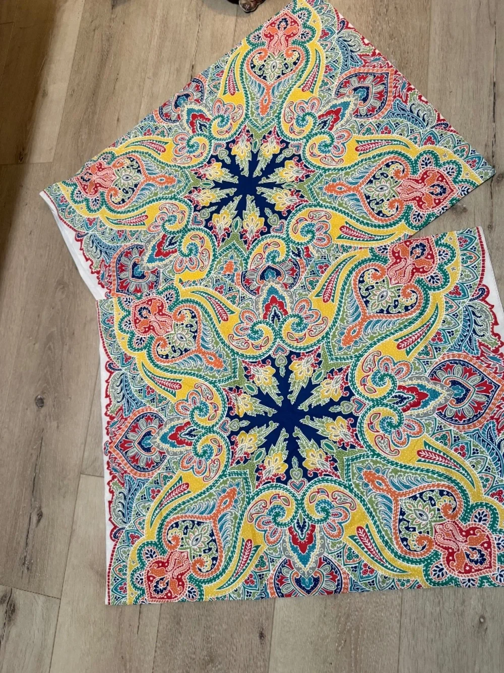 Two Pottery Barn pillow cases twin size